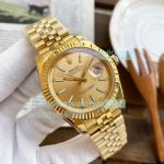 Rolex Oyster Perpetual Datejust 41 Yellow Gold Jubilee Band Replica Watch